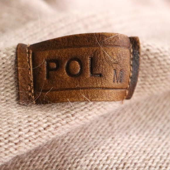 Anthro POL ruffled bell sleeve rabbit/wool sweater - Picture 3 of 8